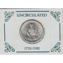 1982 - Mezzo Dollaro Argento Stati Uniti Washinnton Unc
